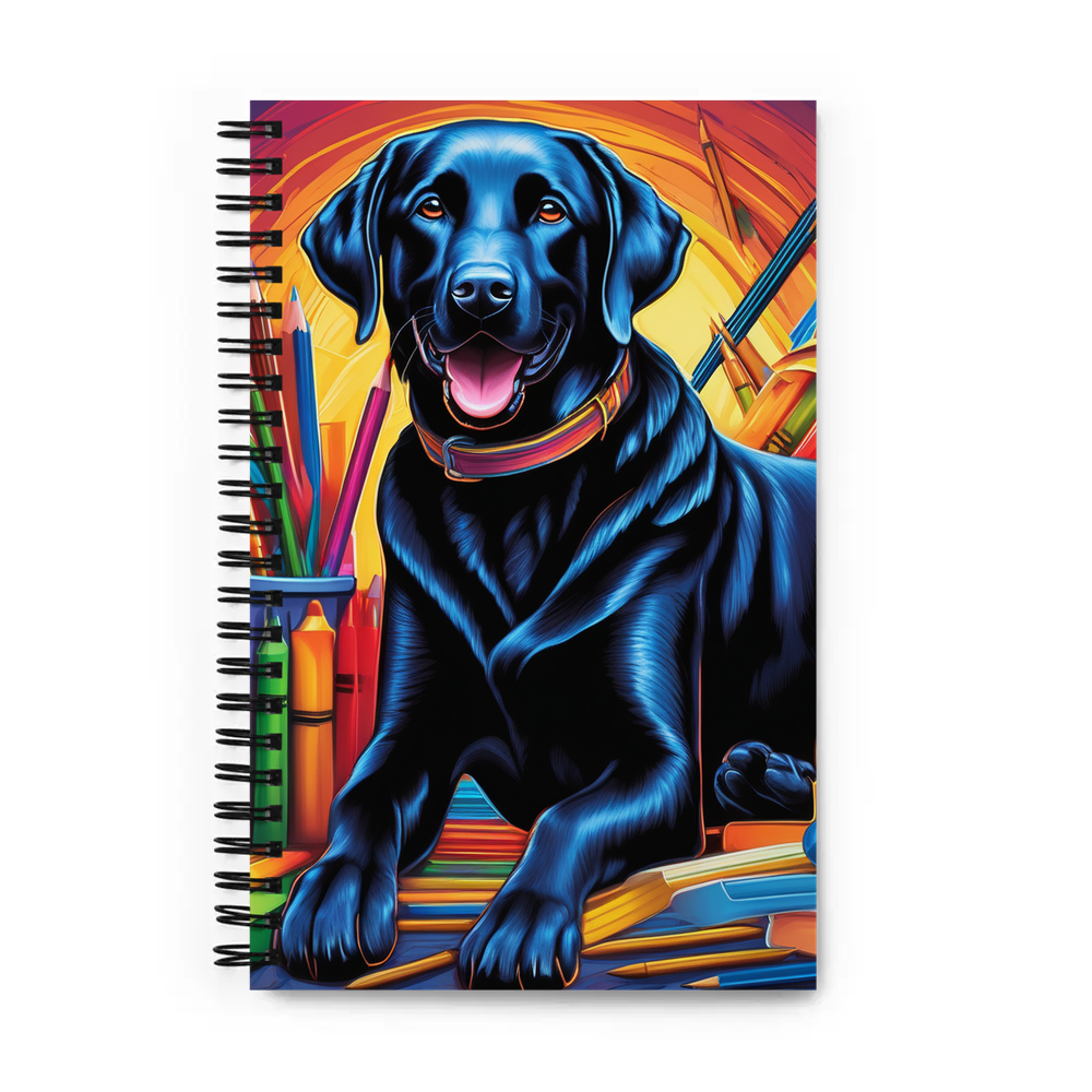 PugMug Custom Black Labrador Retriever Spiral Notebook