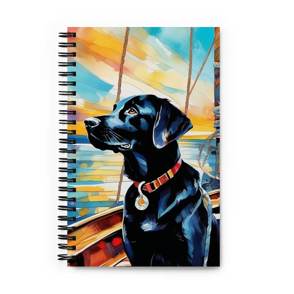 PugMug Custom Black Labrador Retriever Spiral Notebook