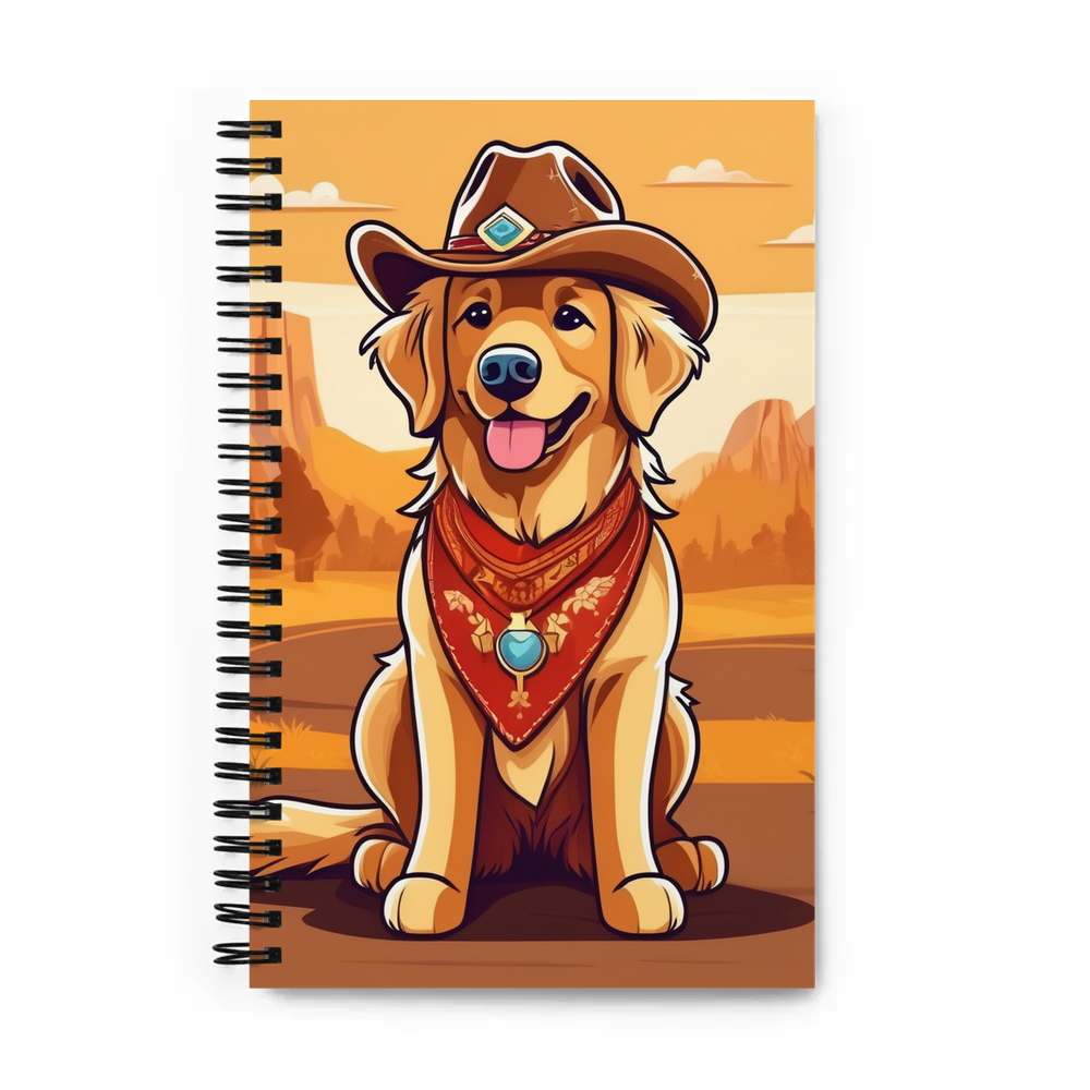 PugMug Custom Golden Retriever Spiral Notebook