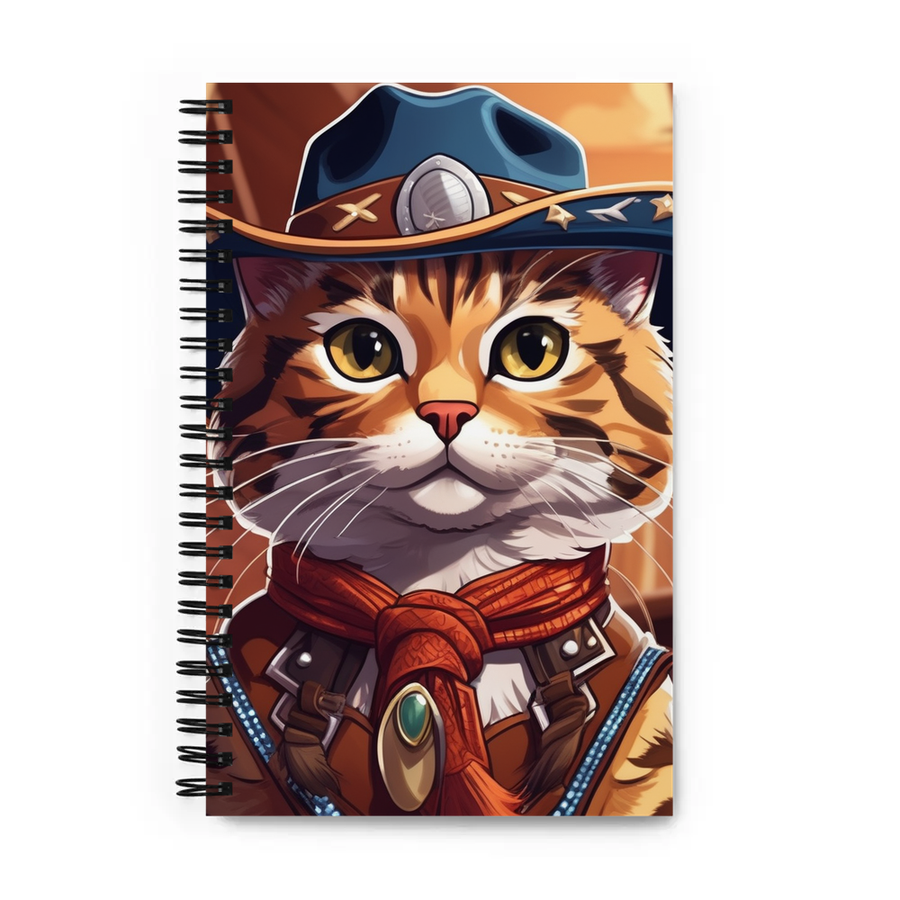 PugMug Custom Tabby Exotic Cat Spiral Notebook