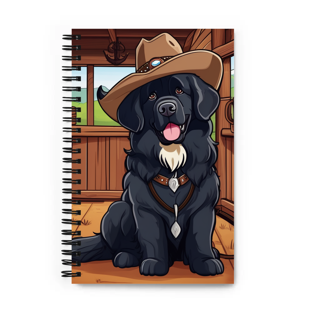 PugMug Custom Newfoundland Spiral Notebook