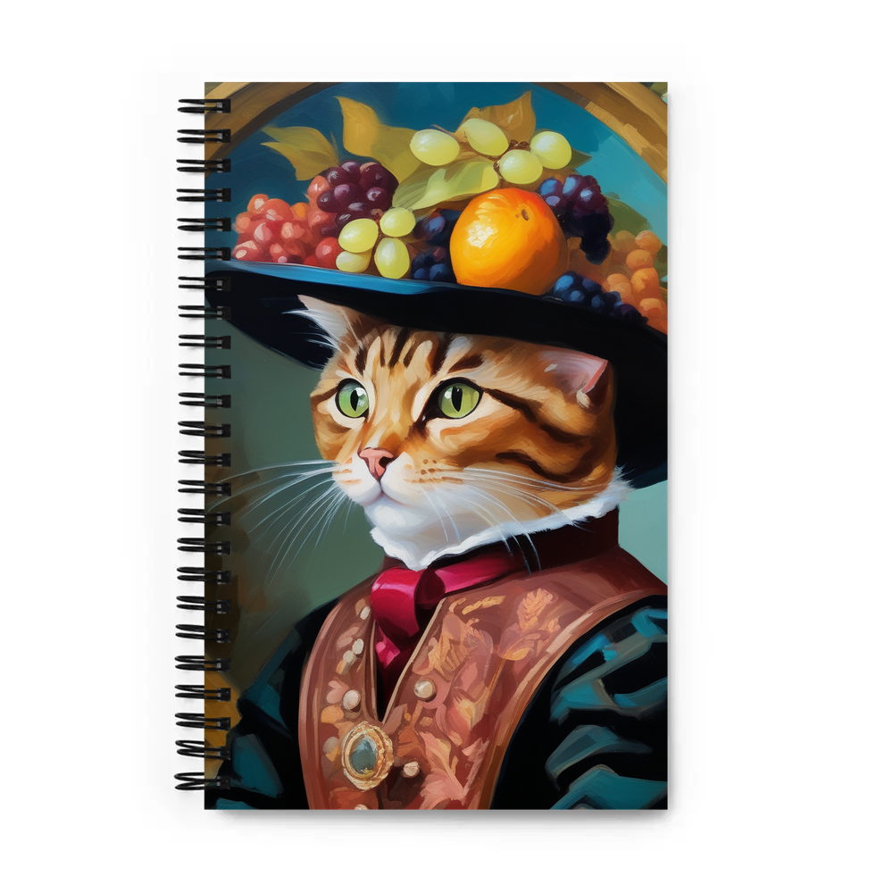 PugMug Custom Tabby Exotic Cat Spiral Notebook