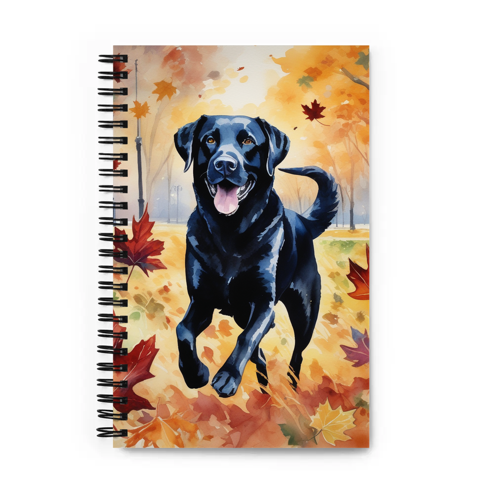 PugMug Custom Black Labrador Retriever Spiral Notebook