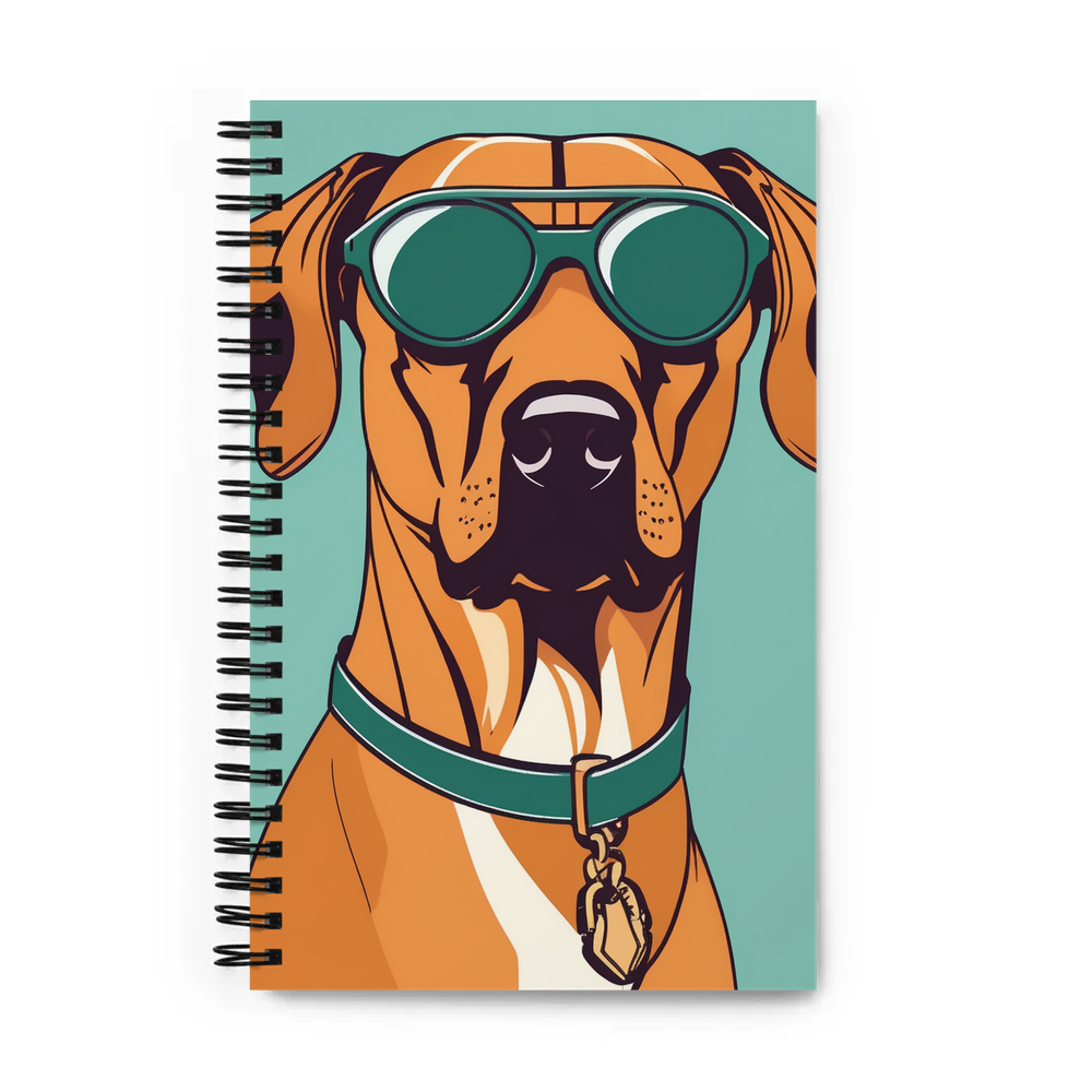 PugMug Custom Rhodesian Ridgeback Spiral Notebook