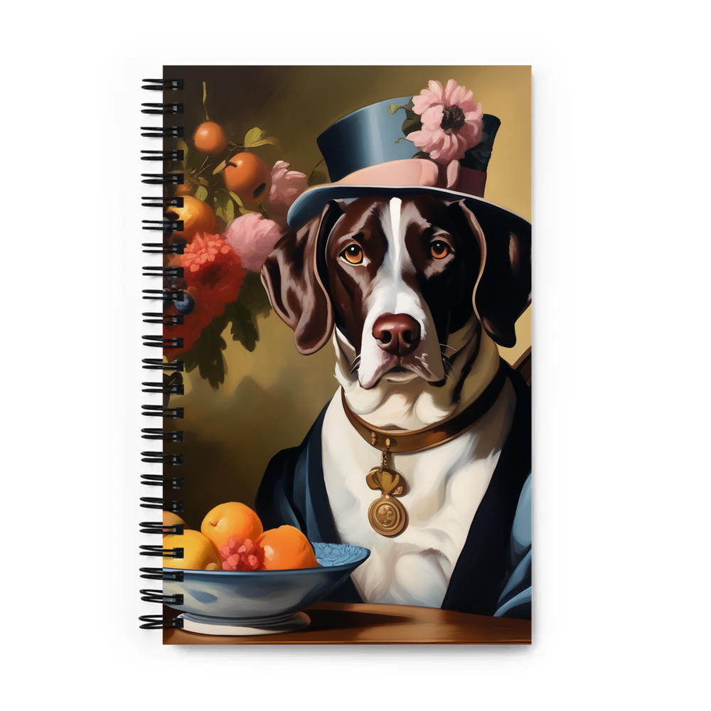 PugMug Custom Pointer Dog Spiral Notebook
