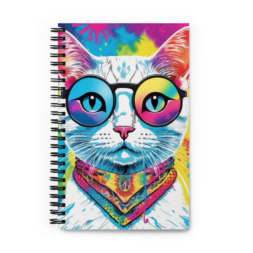 PugMug Custom White American Shorthair Cat Spiral Notebook
