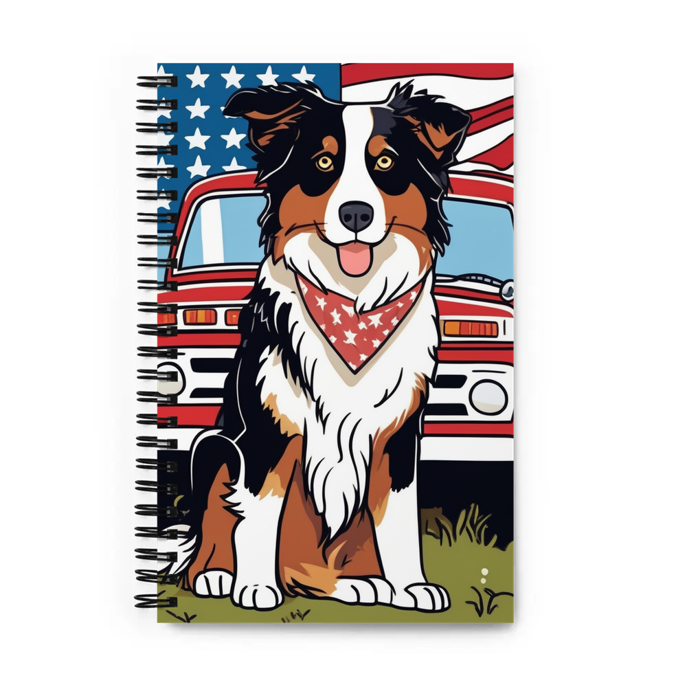 PugMug Custom Australian Shepherd Dog Spiral Notebook