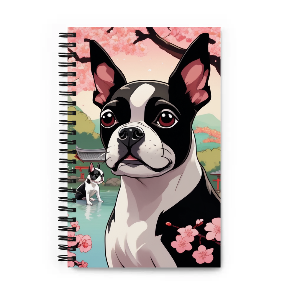 PugMug Custom Boston Terrier Spiral Notebook