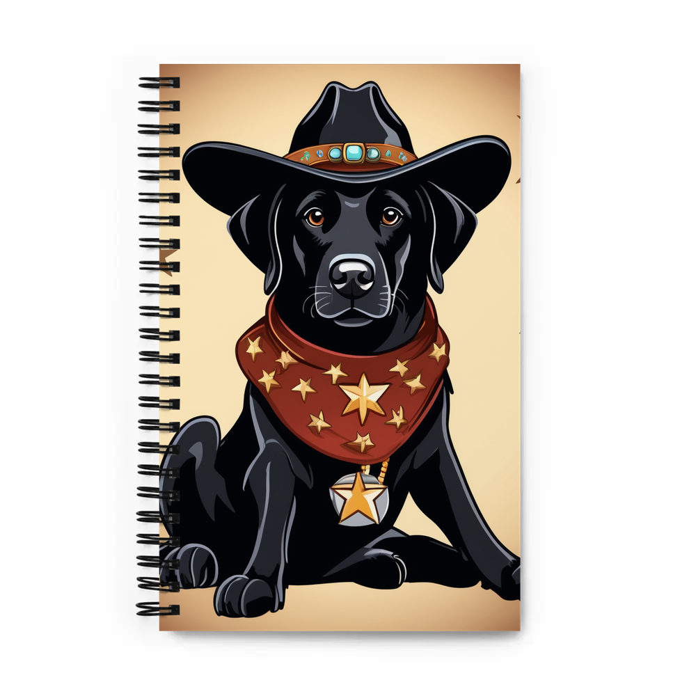 PugMug Custom Black Labrador Retriever Spiral Notebook