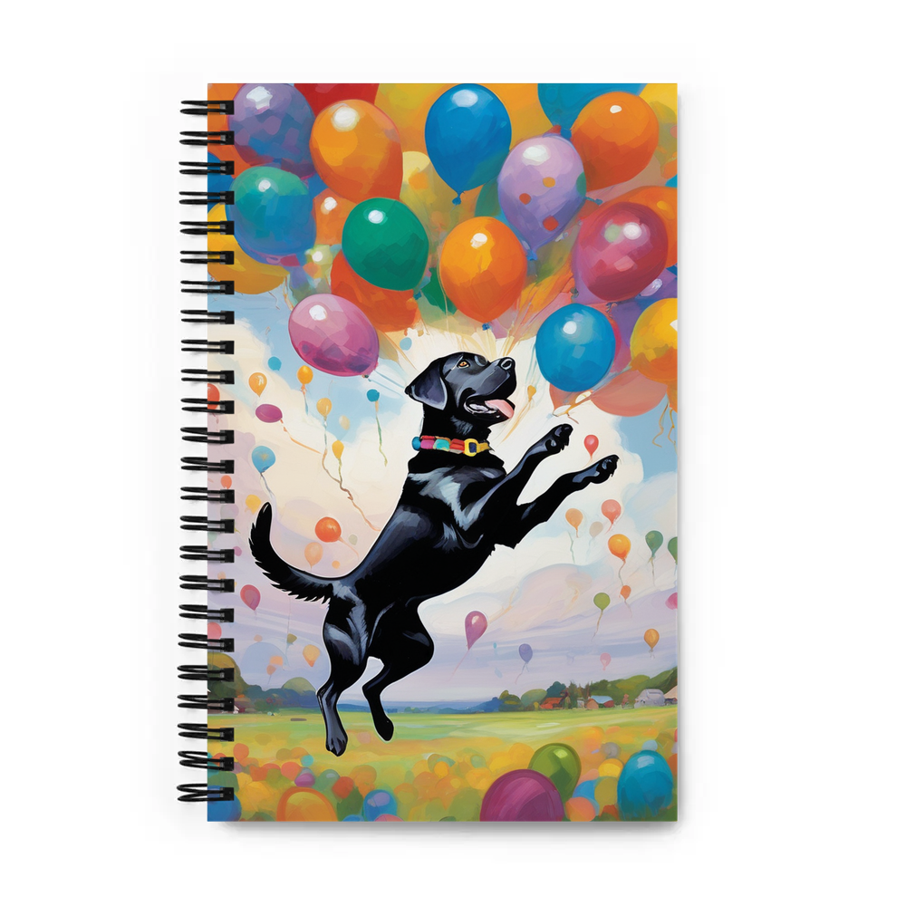 PugMug Custom Black Labrador Retriever Spiral Notebook