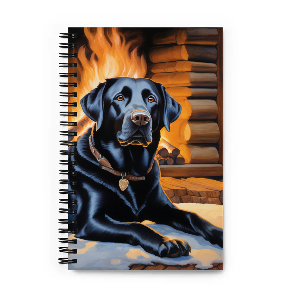 PugMug Custom Black Labrador Retriever Spiral Notebook