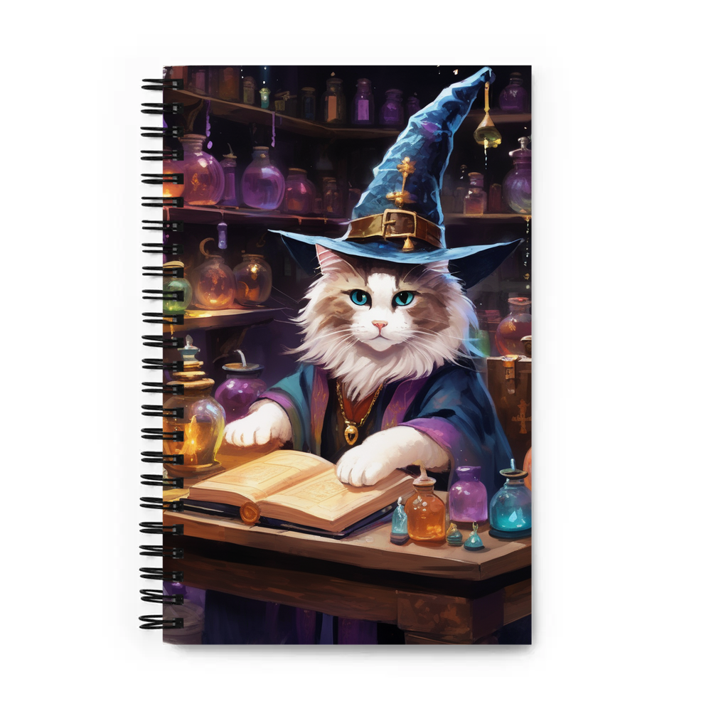 PugMug Custom Tabby Ragdoll Cat Spiral Notebook