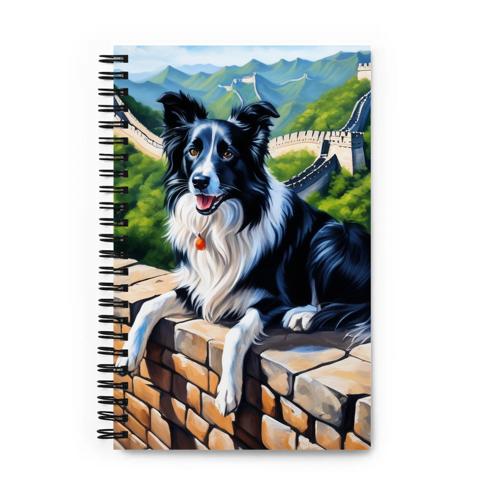 PugMug Custom Border Collie Spiral Notebook