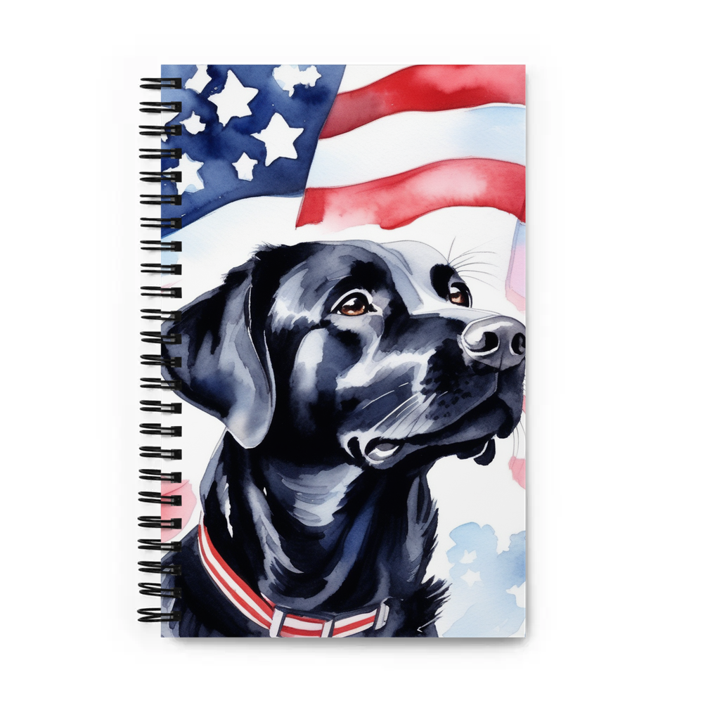 PugMug Custom Black Labrador Retriever Spiral Notebook