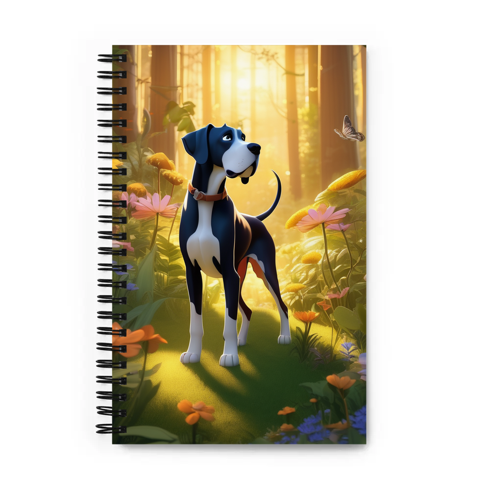 PugMug Custom Great Dane Spiral Notebook