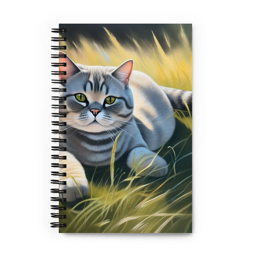 PugMug Custom Tabby British Shorthair Cat Spiral Notebook