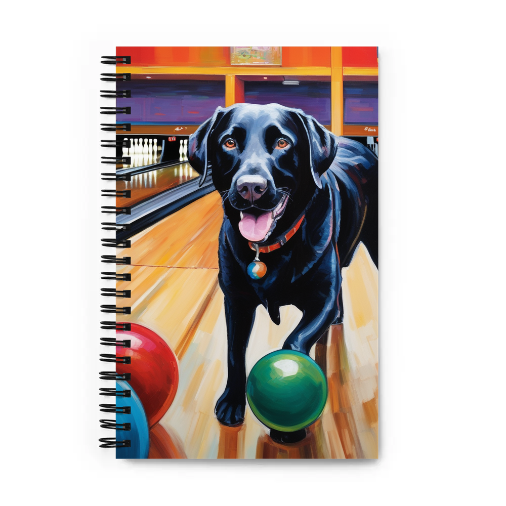 PugMug Custom Black Labrador Retriever Spiral Notebook