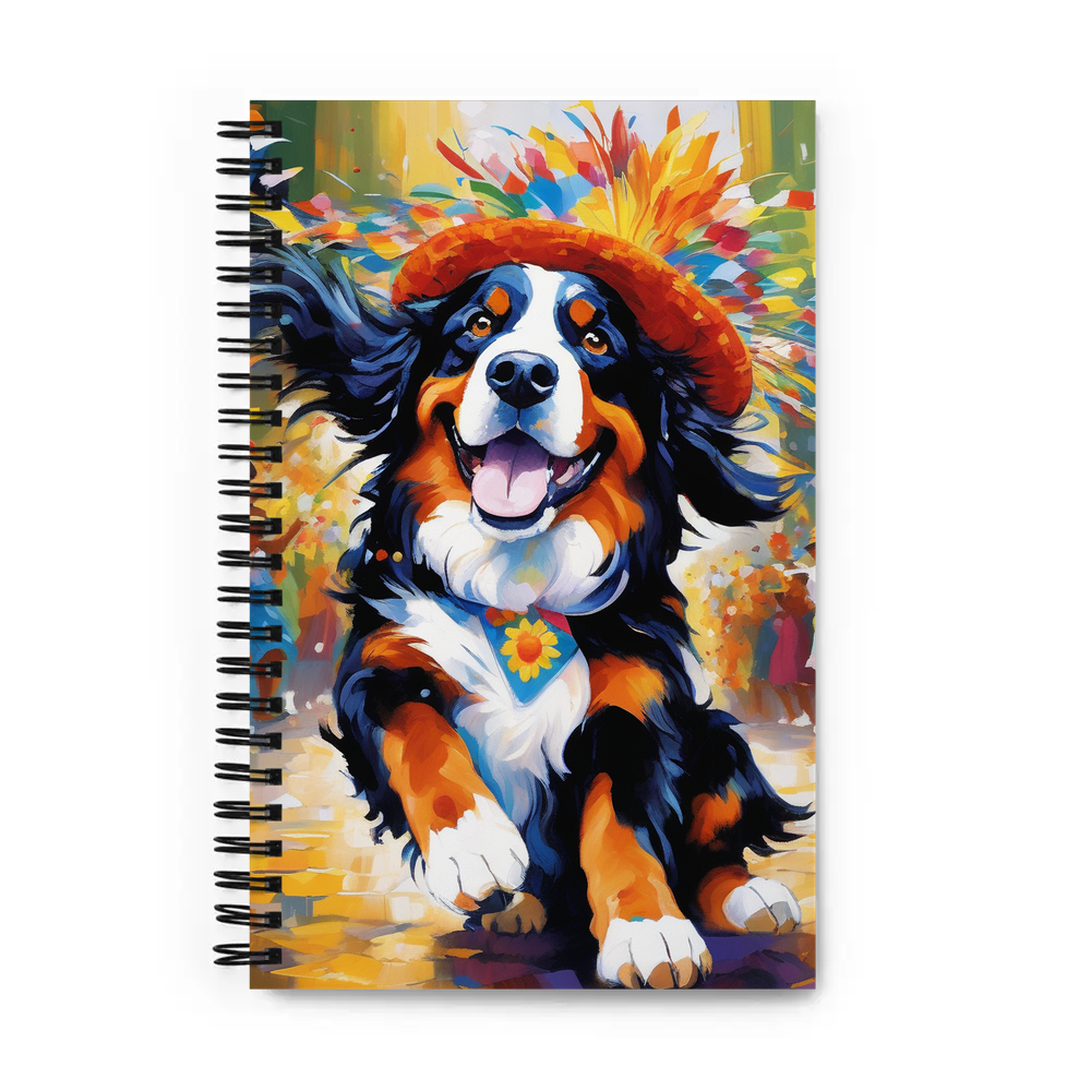 PugMug Custom Bernese Mountain Dog Spiral Notebook
