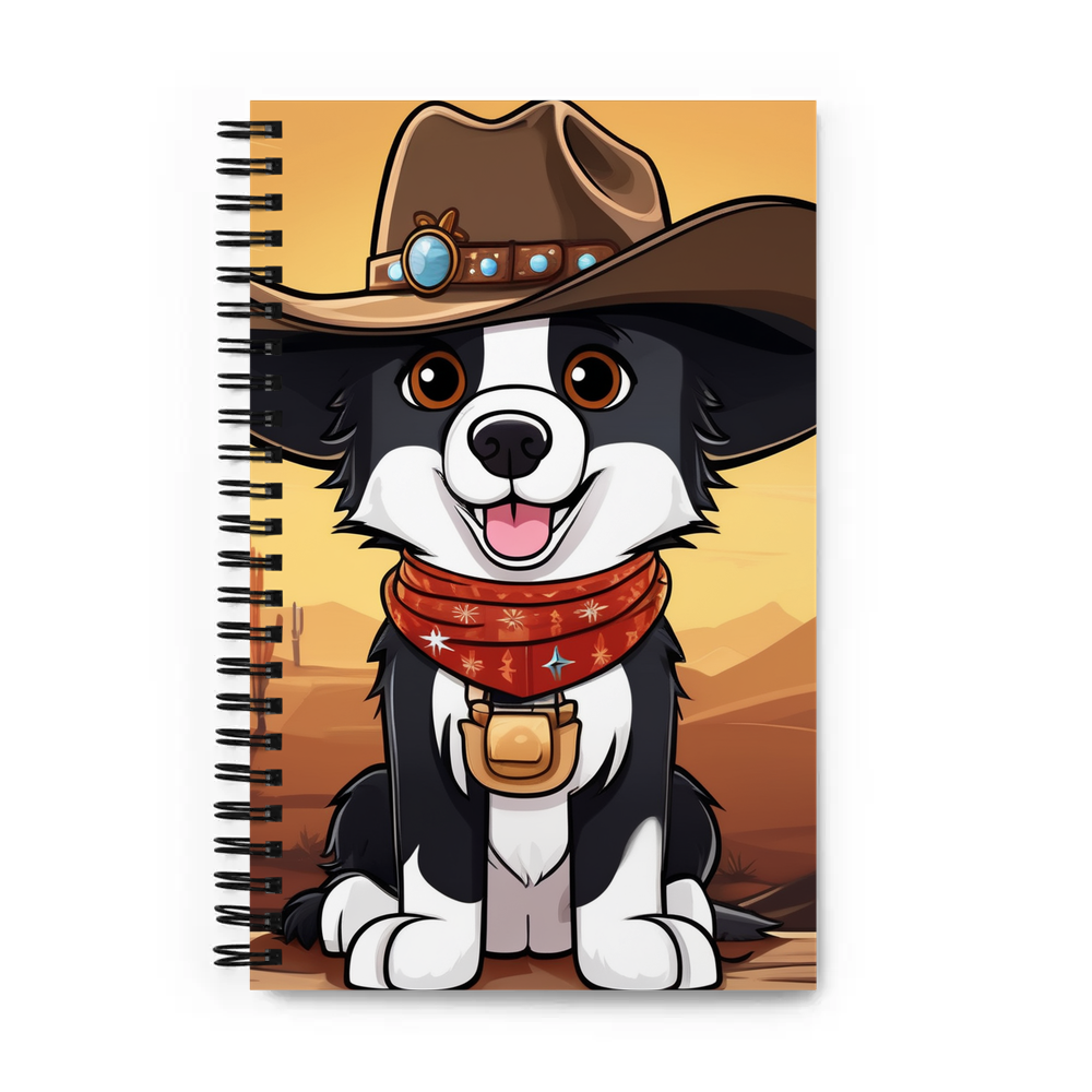 PugMug Custom Border Collie Spiral Notebook