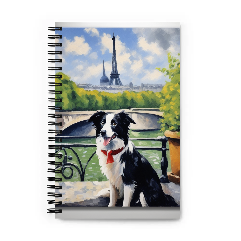 PugMug Custom Border Collie Spiral Notebook
