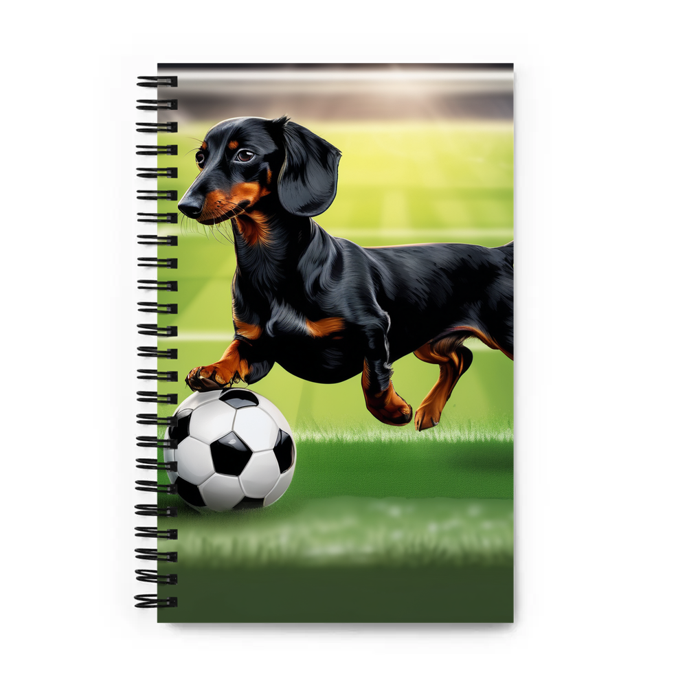 PugMug Custom Black Dachshund Spiral Notebook