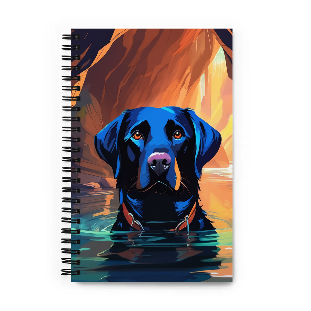 PugMug Custom Black Labrador Retriever Spiral Notebook