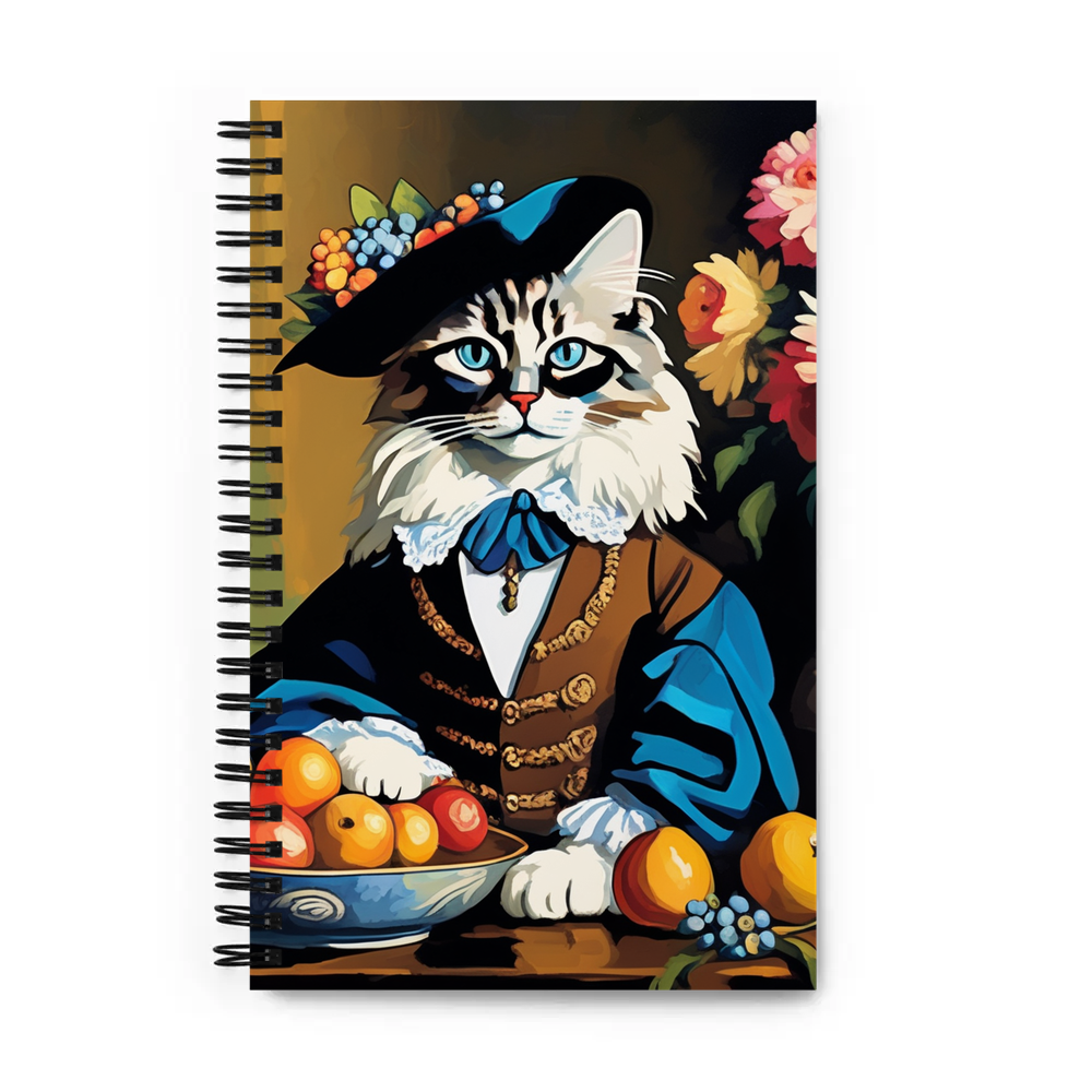 PugMug Custom Tabby Ragdoll Cat Spiral Notebook