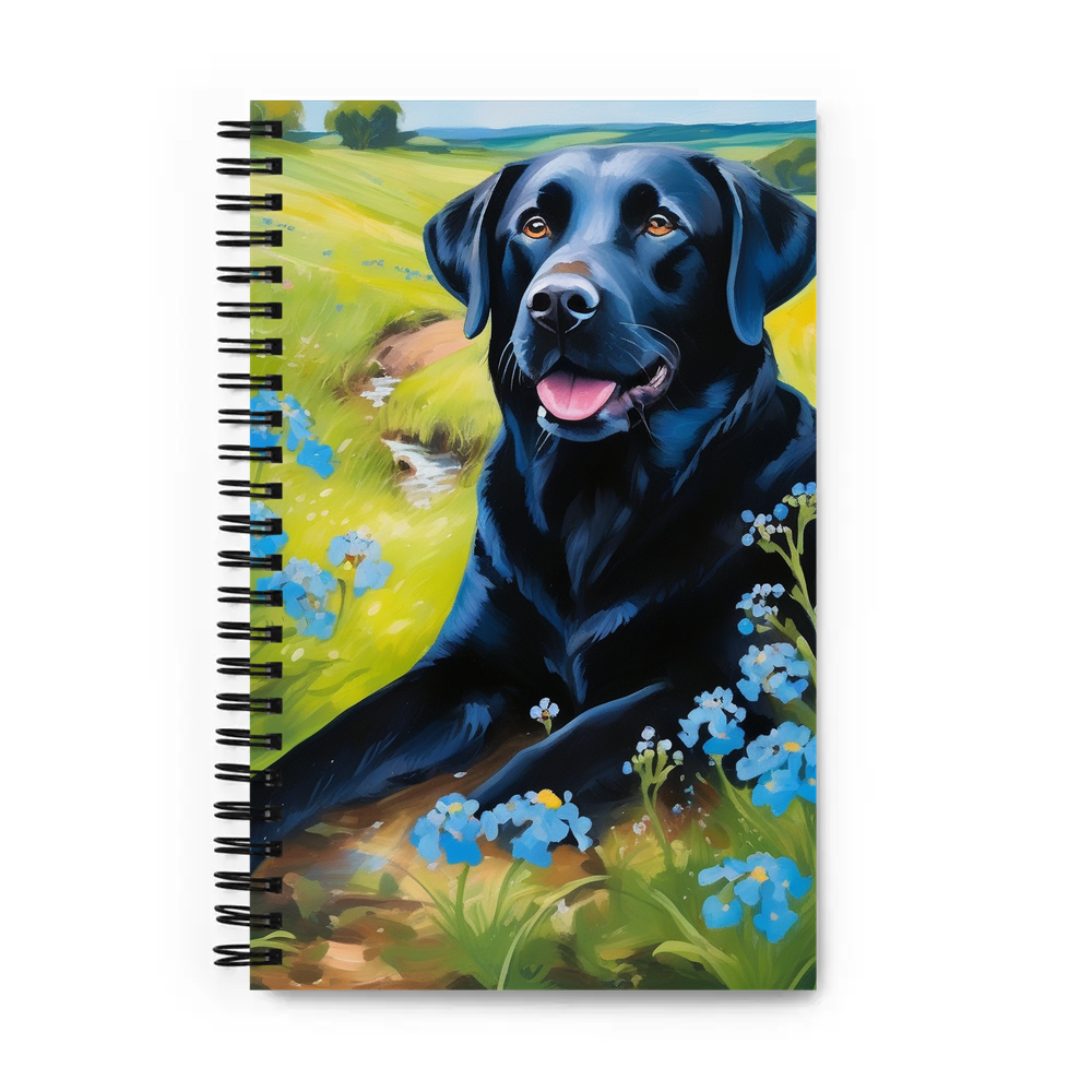 PugMug Custom Black Labrador Retriever Spiral Notebook