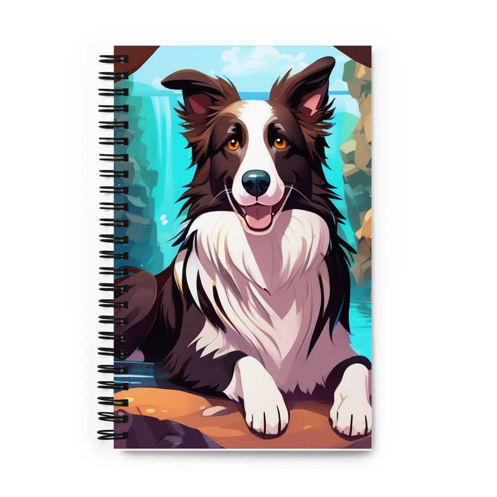 PugMug Custom Border Collie Spiral Notebook