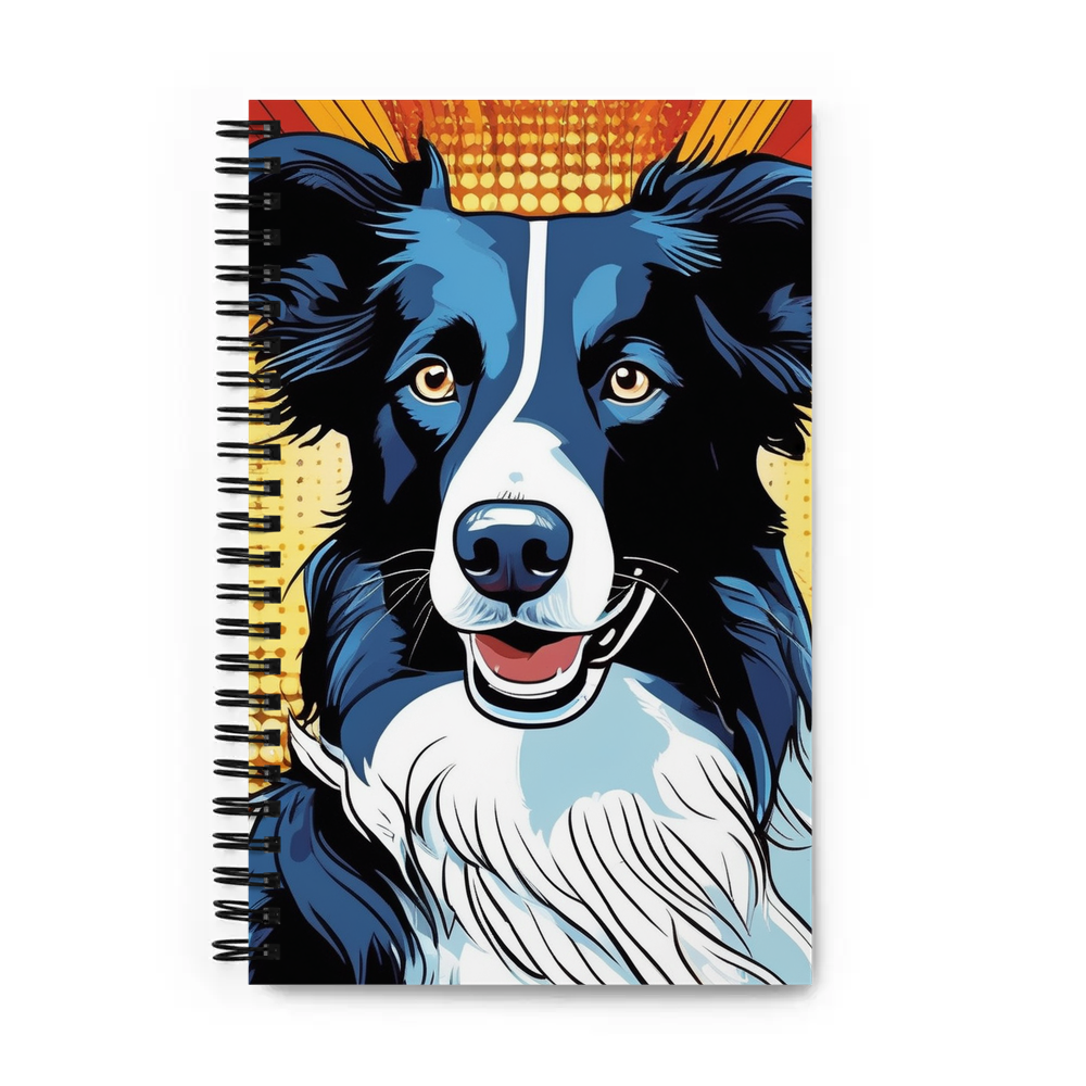 PugMug Custom Border Collie Spiral Notebook