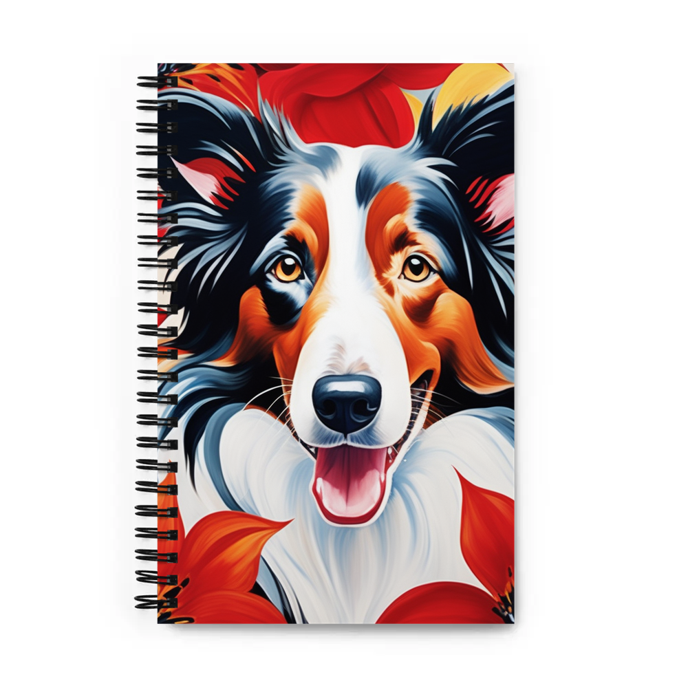 PugMug Custom Border Collie Spiral Notebook