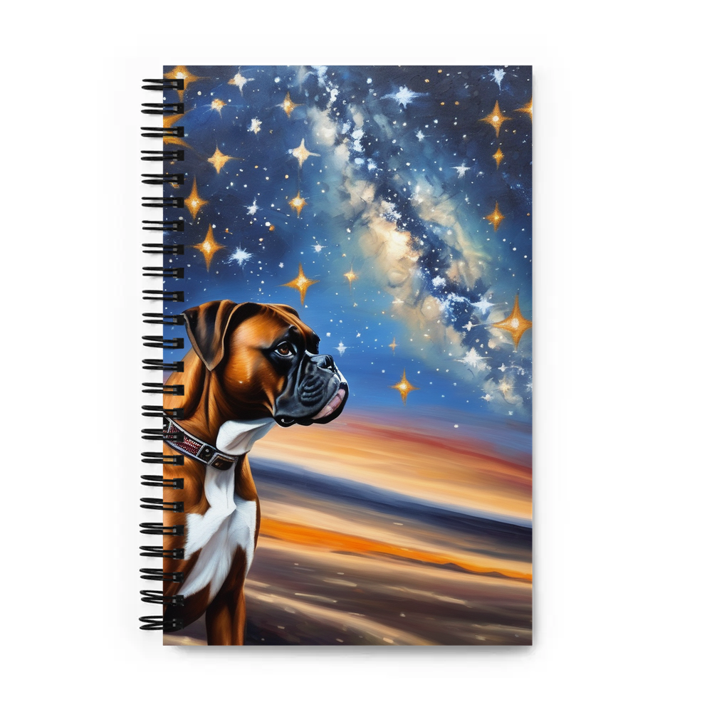 PugMug Custom Boxer Dog Spiral Notebook