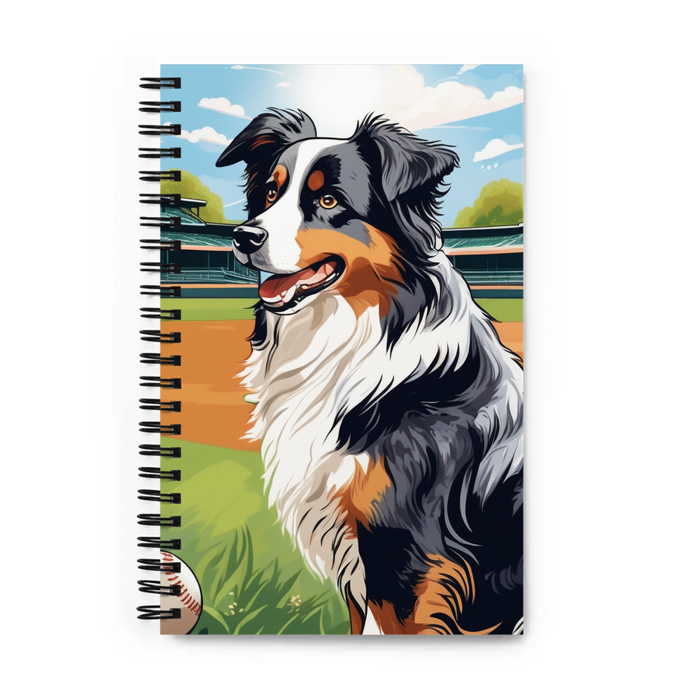 PugMug Custom Australian Shepherd Dog Spiral Notebook