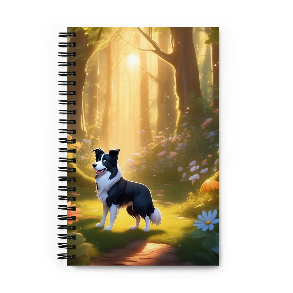 PugMug Custom Border Collie Spiral Notebook