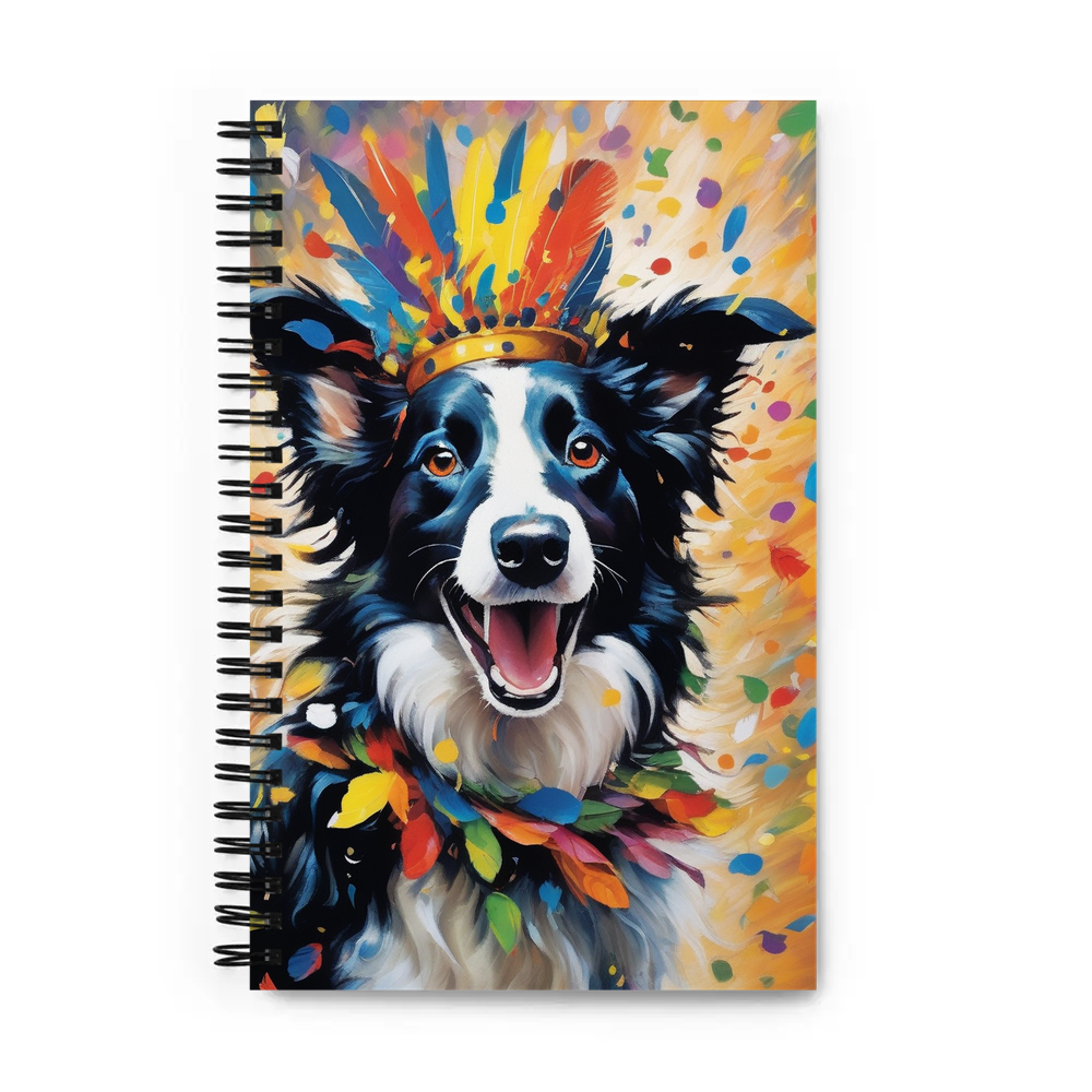 PugMug Custom Border Collie Spiral Notebook