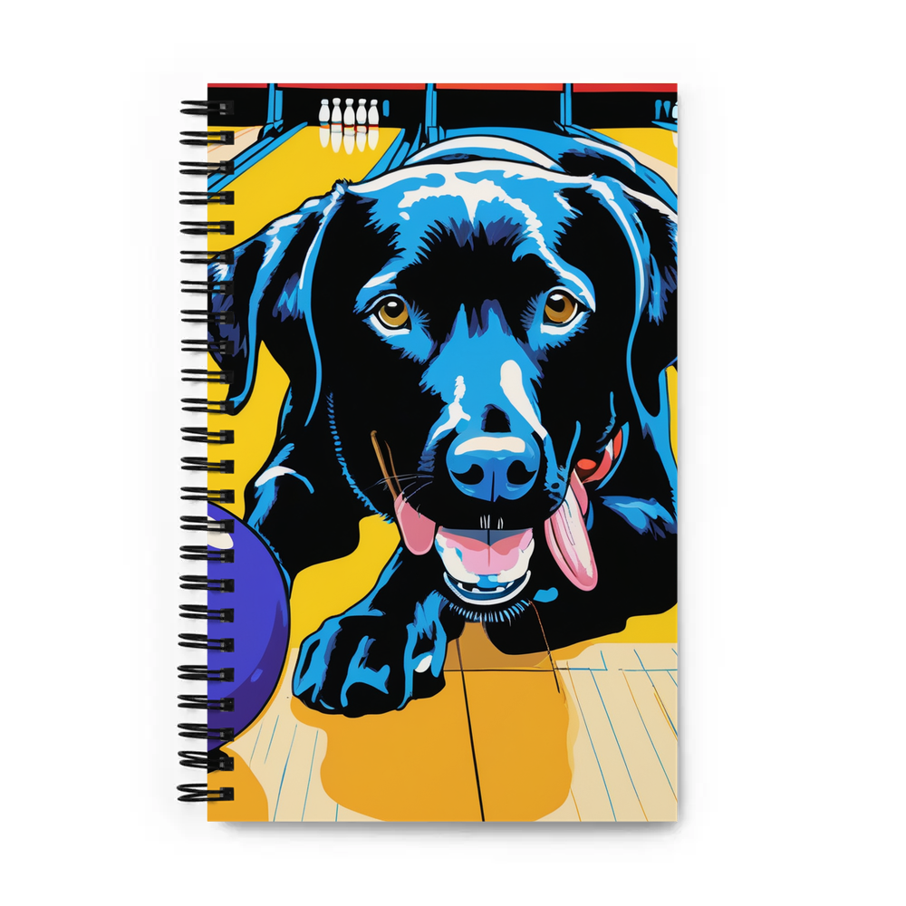 PugMug Custom Black Labrador Retriever Spiral Notebook