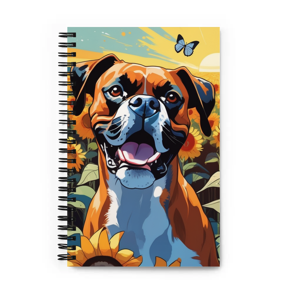 PugMug Custom Boxer Dog Spiral Notebook