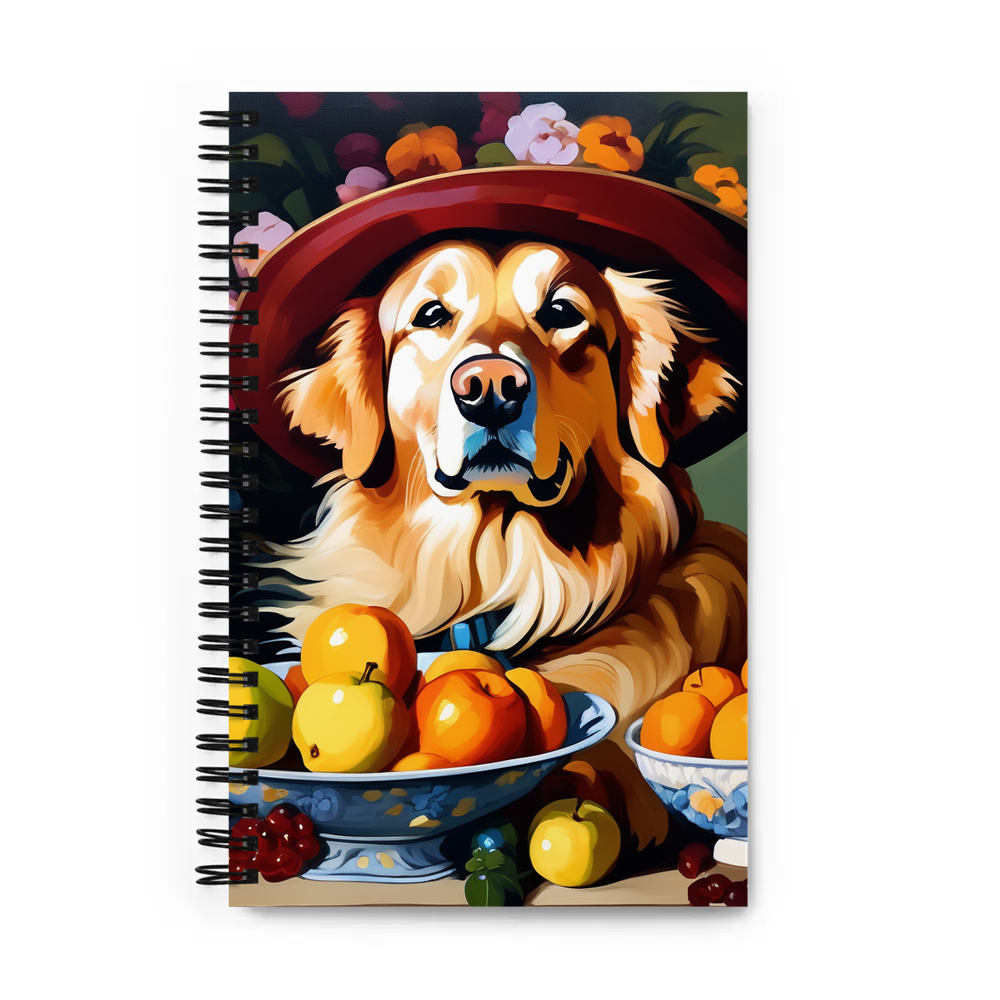 PugMug Custom Golden Retriever Spiral Notebook