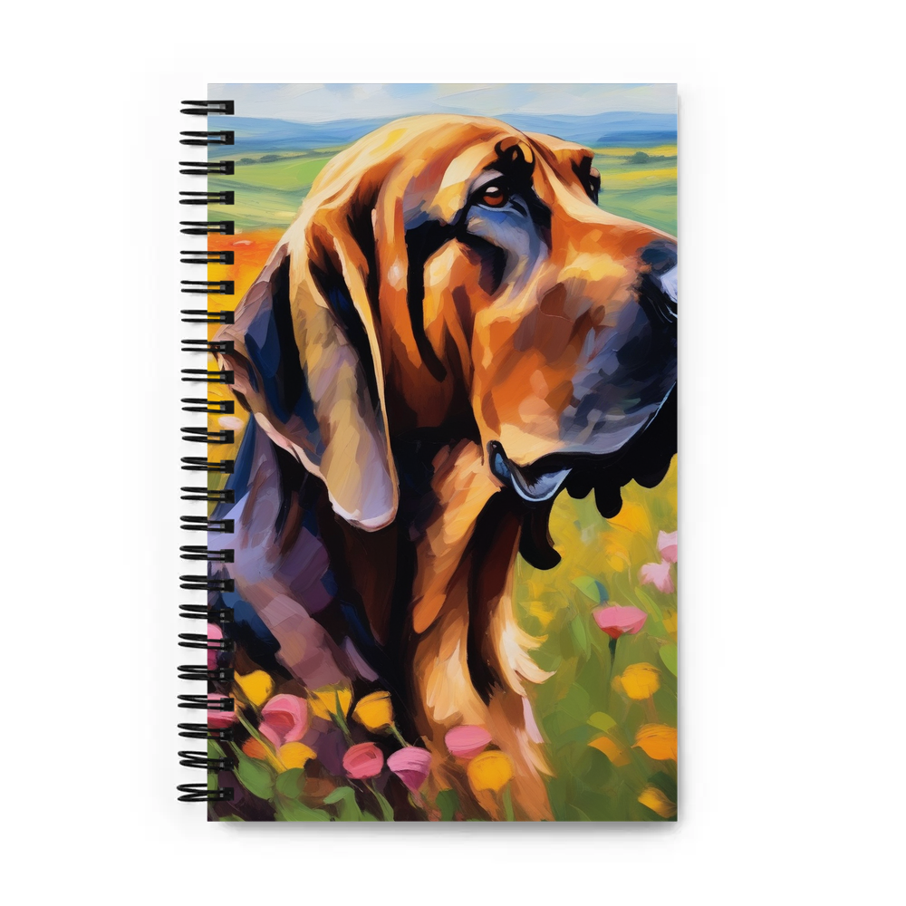 PugMug Custom Bloodhound Spiral Notebook