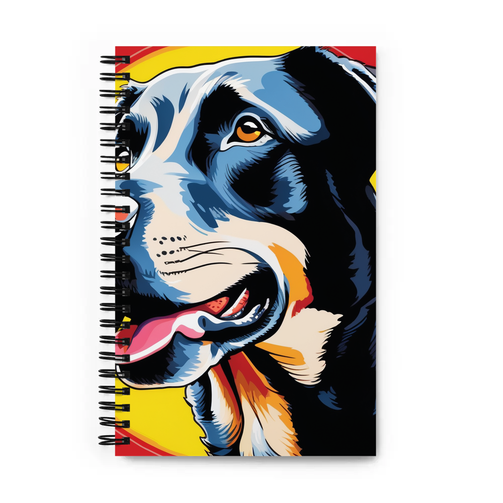 PugMug Custom Black Labrador Retriever Spiral Notebook