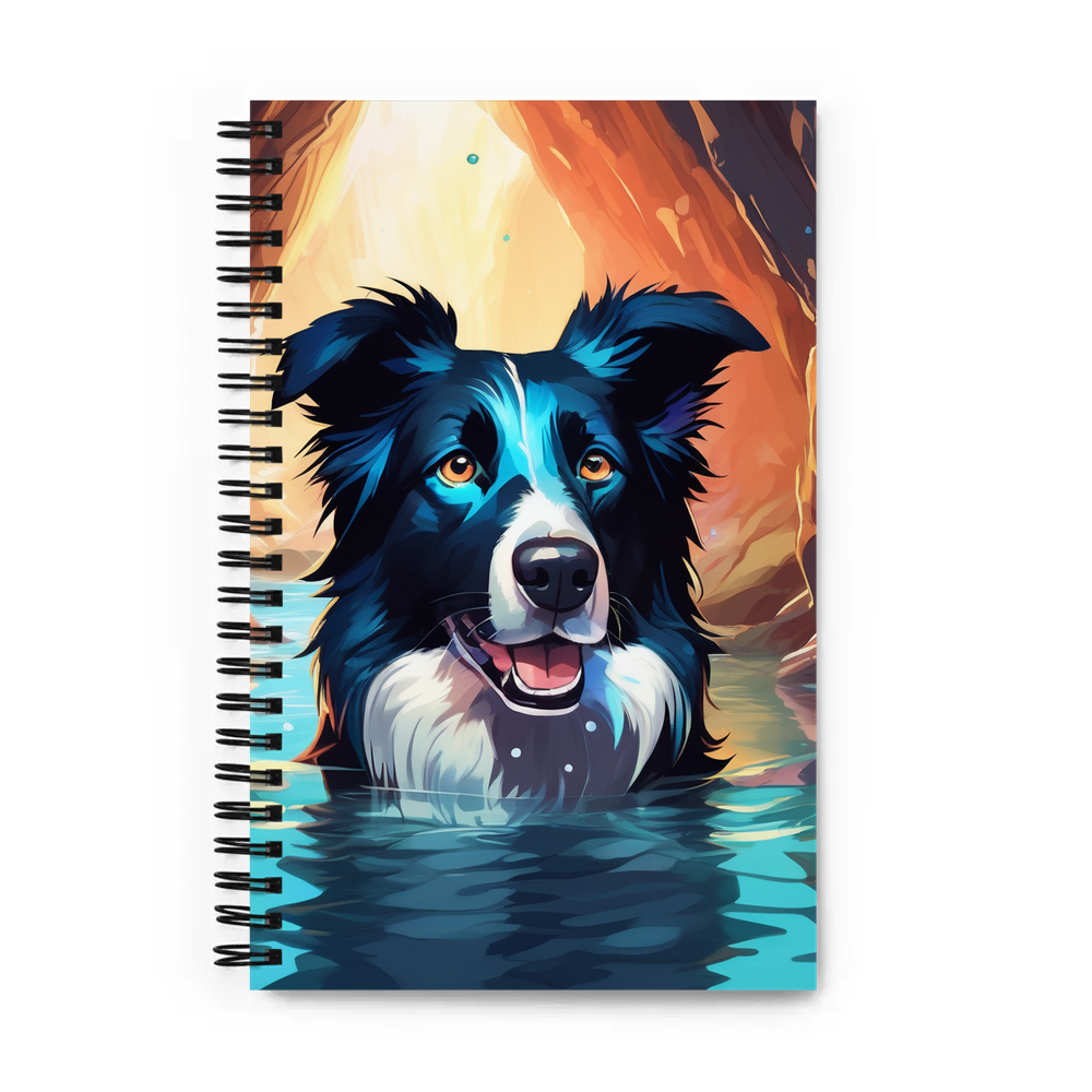 PugMug Custom Border Collie Spiral Notebook