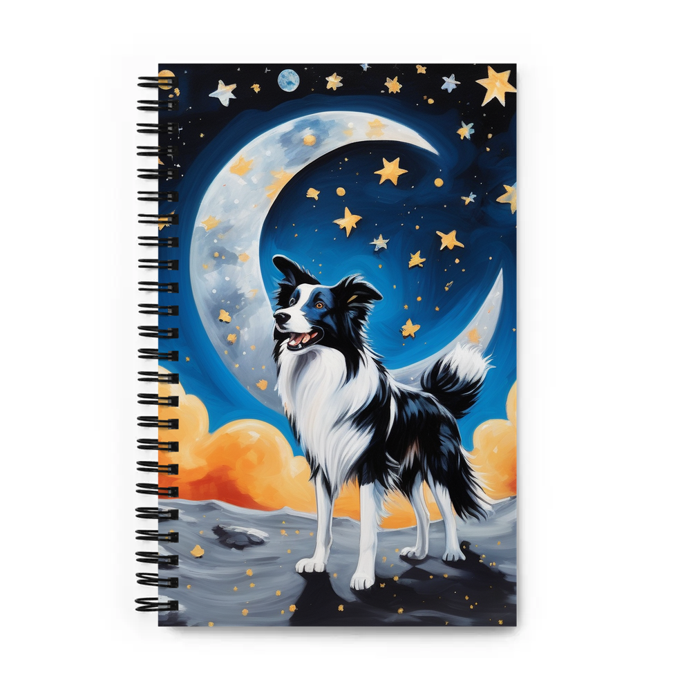 PugMug Custom Border Collie Spiral Notebook