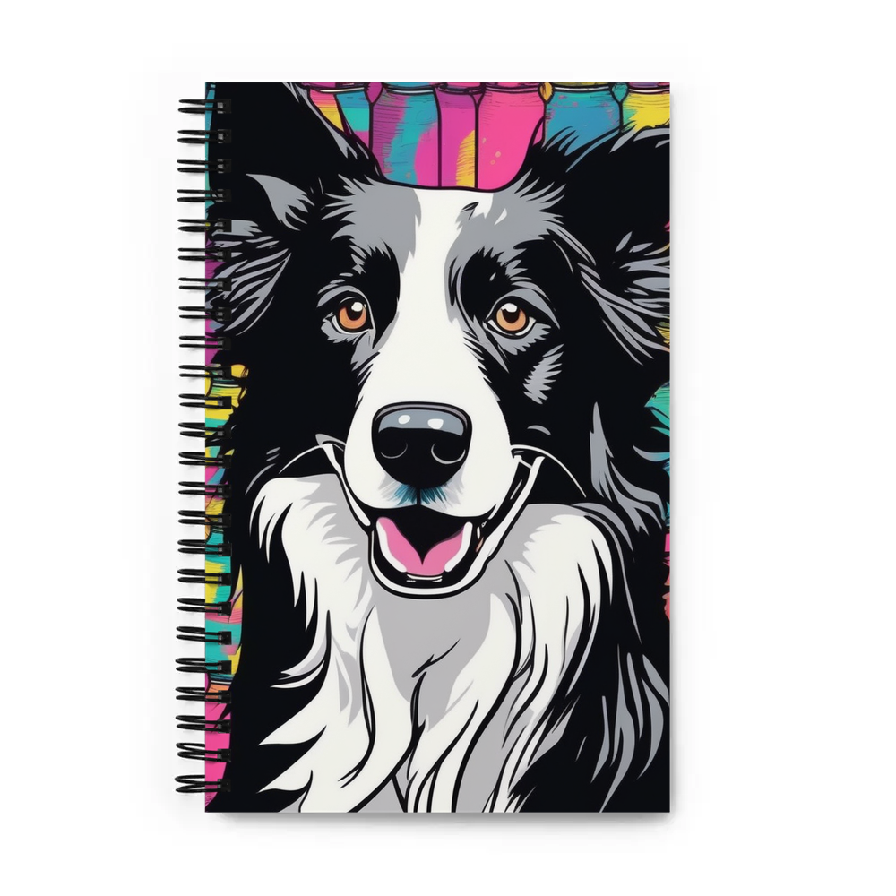PugMug Custom Border Collie Spiral Notebook