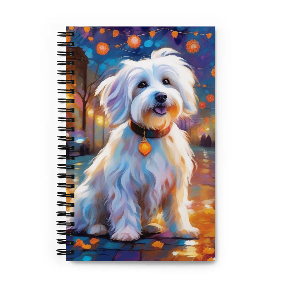 PugMug Custom White Havanese Dog Spiral Notebook