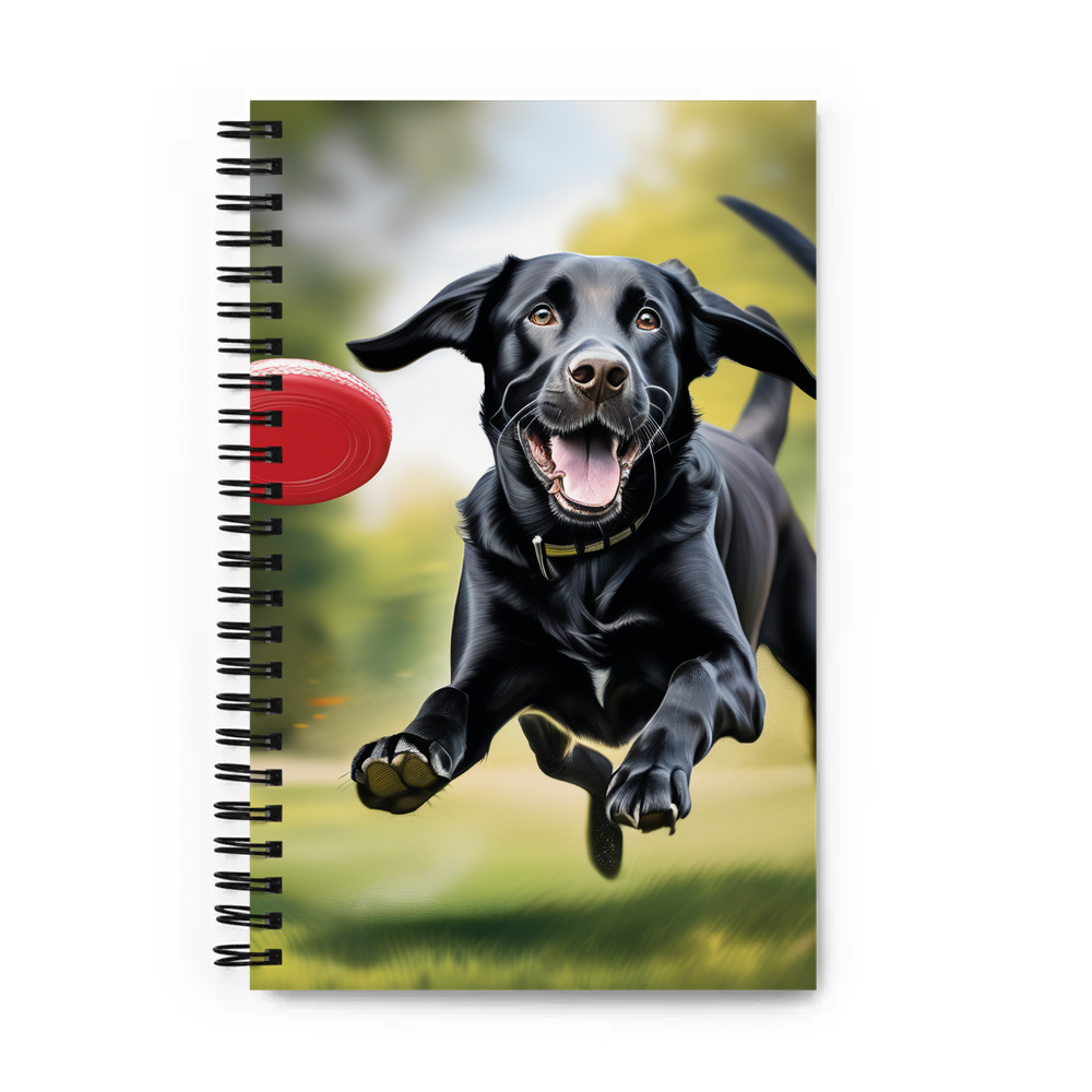 PugMug Custom Black Labrador Retriever Spiral Notebook
