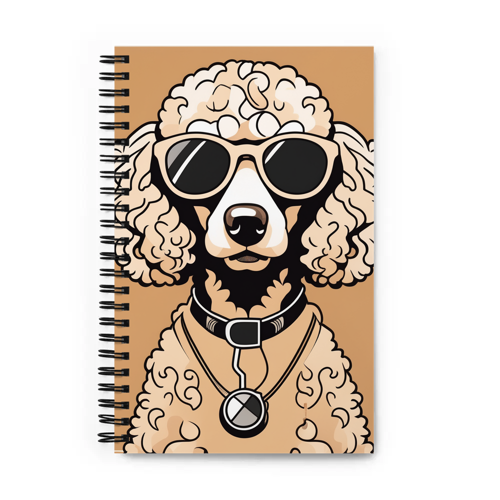 PugMug Custom Tan Poodle Spiral Notebook