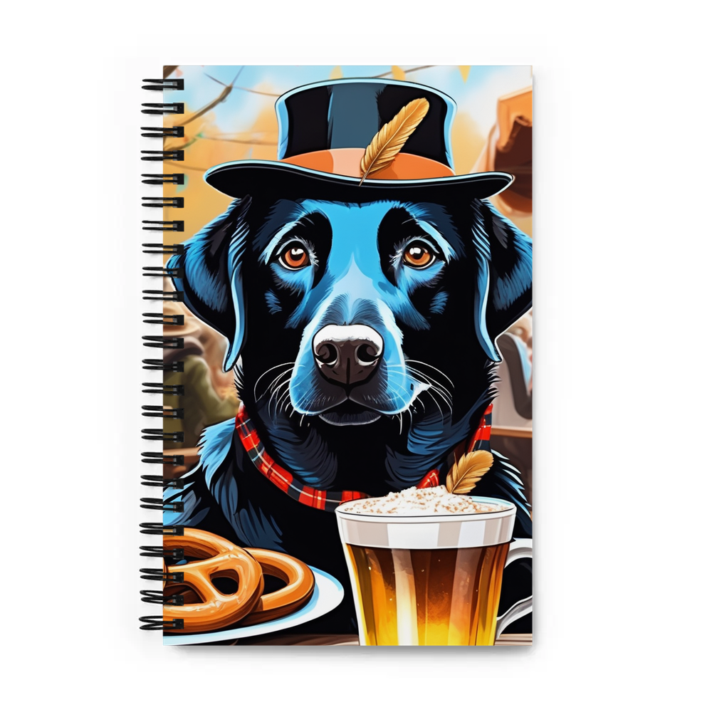 PugMug Custom Black Labrador Retriever Spiral Notebook