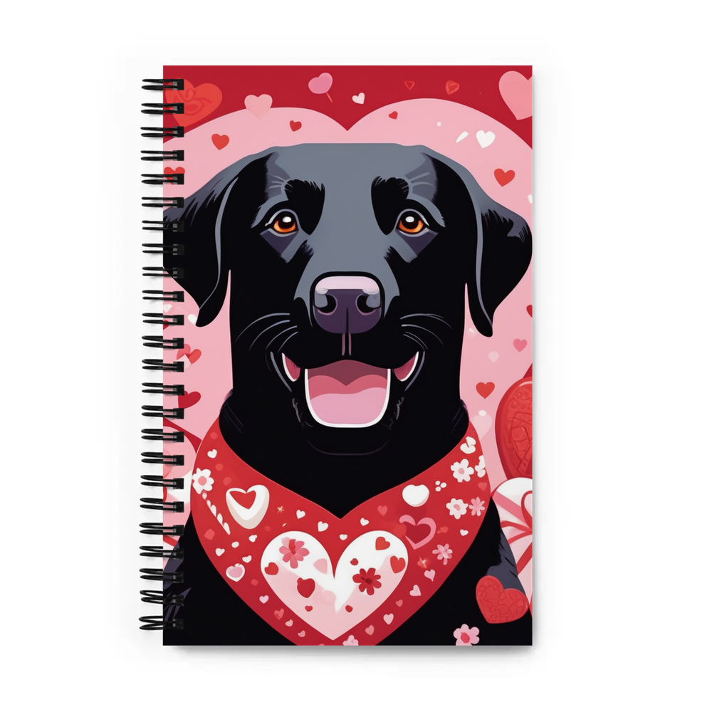 PugMug Custom Black Labrador Retriever Spiral Notebook