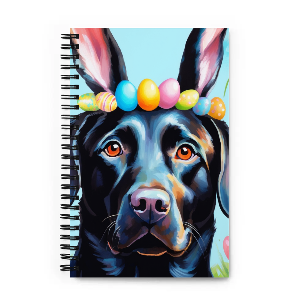PugMug Custom Black Labrador Retriever Spiral Notebook