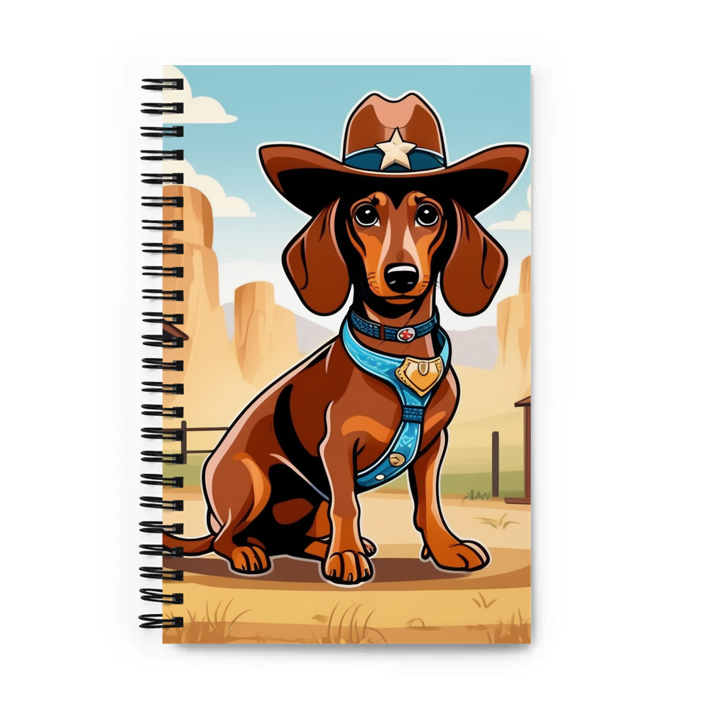 PugMug Custom Tan Dachshund Spiral Notebook